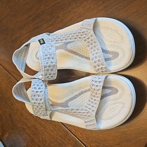 Teva white and gray sandals